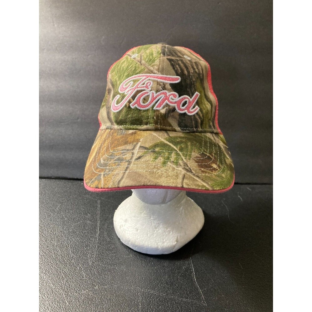 Women's Ford Camo Pink Glitter Mesh Hat Cap OSFM Infinity Apparel